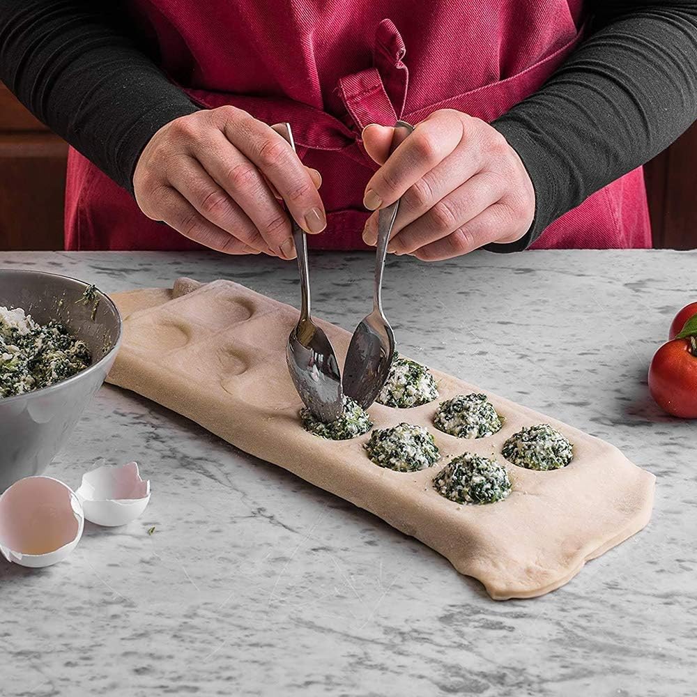 Knödelform Teigpresse, 2 Stück Form für Runde Ravioli, Italienische Ravioli Form, Raviolischneider G