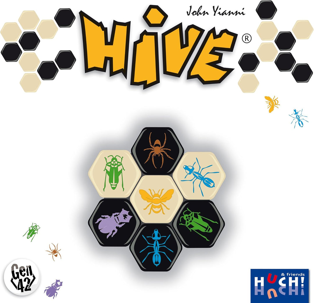 HUCH!, Hive - Das preisgekrönte, abstrakte Strategiespiel, Spannendes Taktikspiel mit einzigartigen