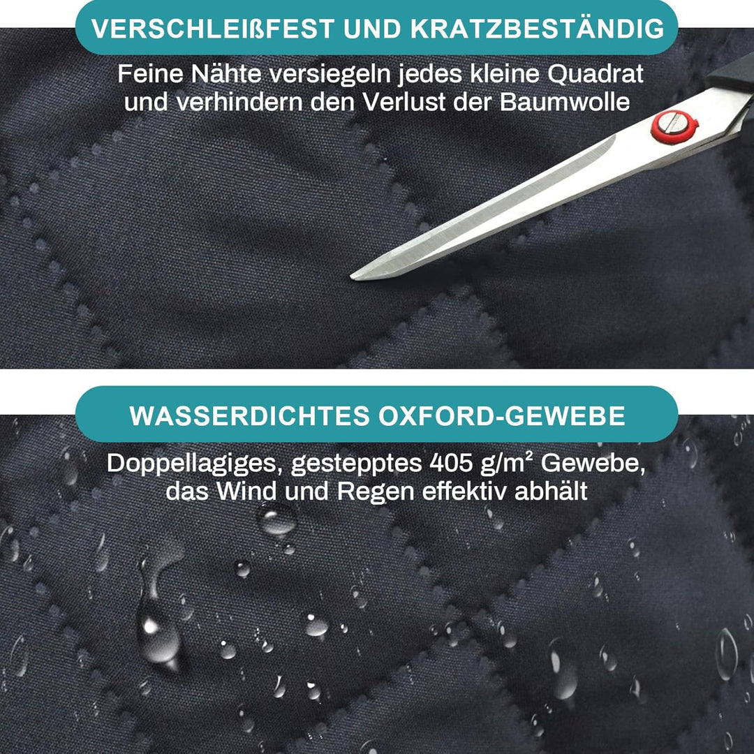 Lapalife Wärmeschutzvorhang für Tür Doppellagige Winter Vorhang mit Ösen Vorhänge Wärmeisolierend Vo