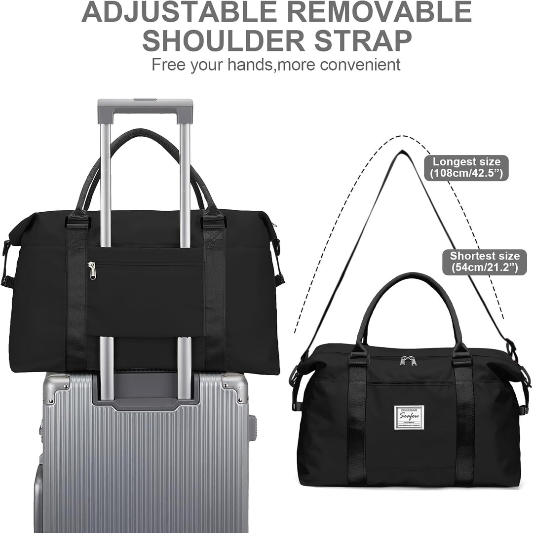 Reisetasche Damen Sporttasche 40x20x25 Ryanair Handgepäck Tasche Weekender Bag Schwimmtasche Wasserd