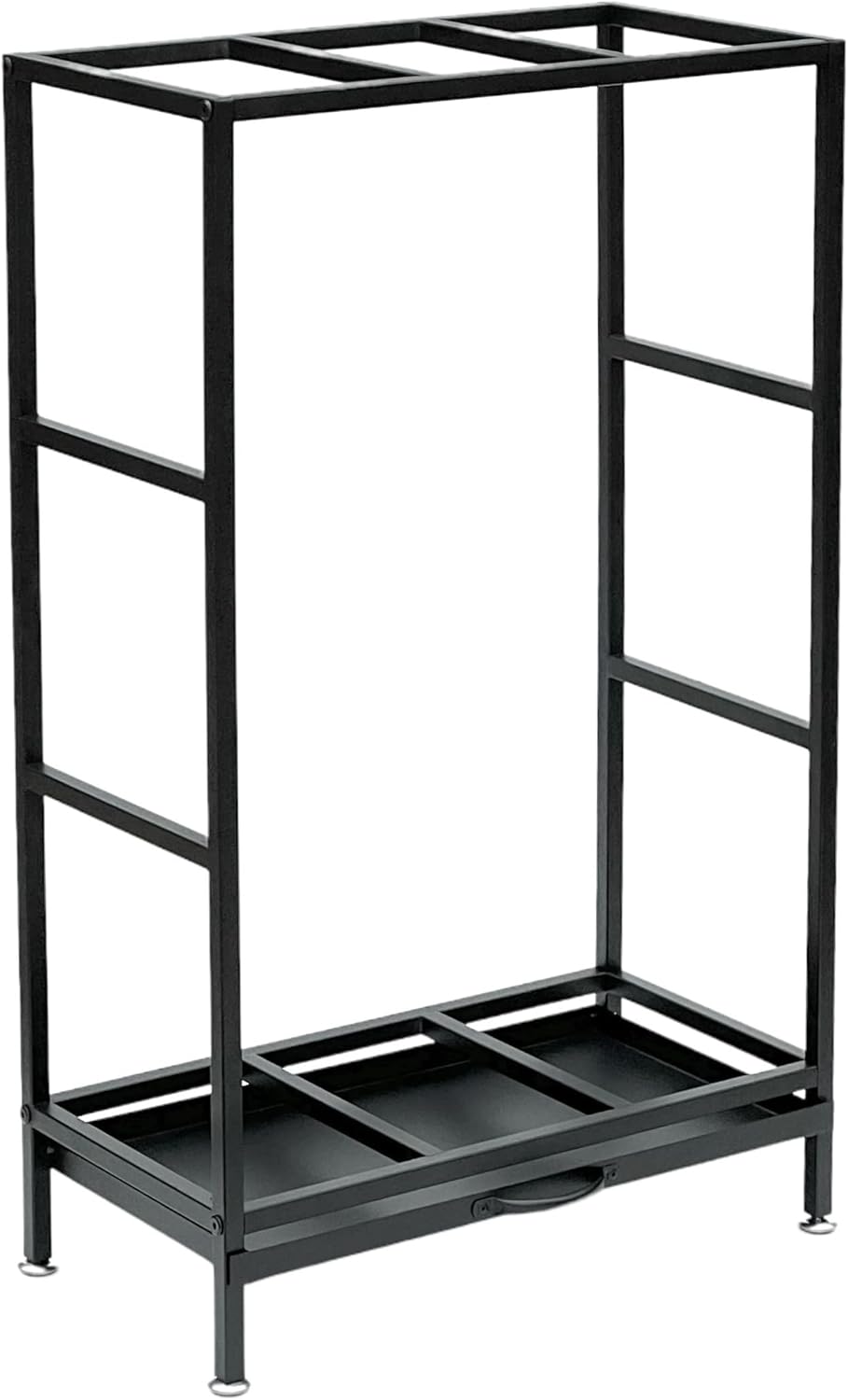 DanDiBo Kaminholzregal Innen Metall Schwarz 80x50x25 cm Brennholzregal Holzaufbewahrung Kaminholzstä