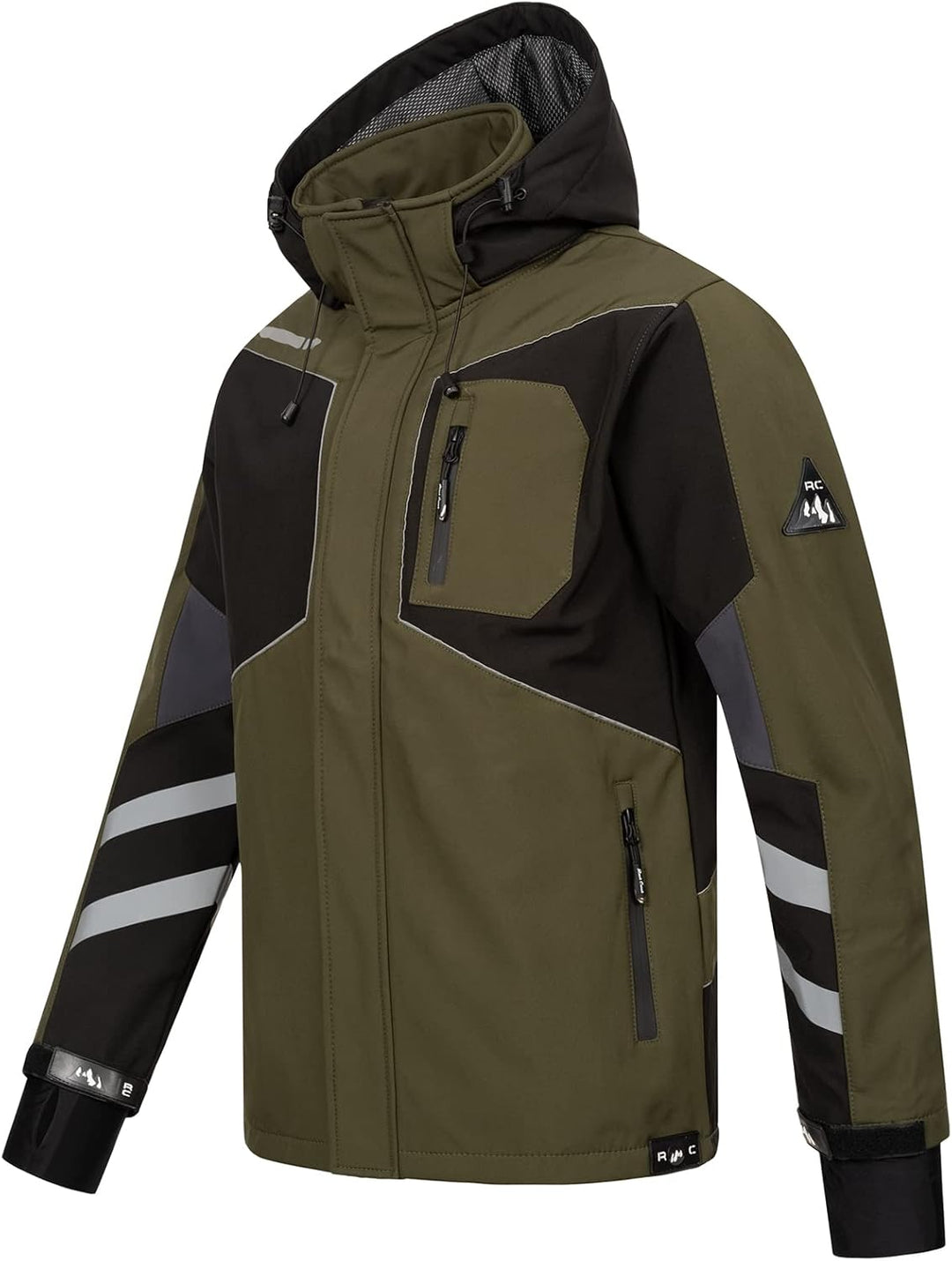 Rock Creek Herren Softshell Jacke Outdoor H-287 S Dunkelgrün, S Dunkelgrün