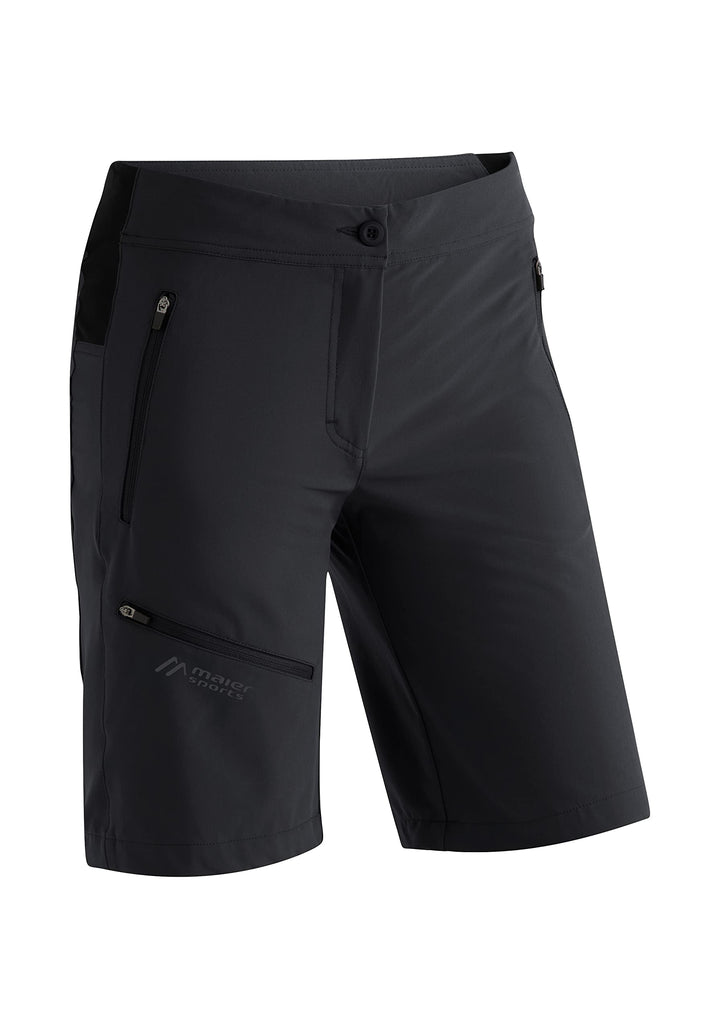 Maier Sports Damen Wander-Shorts Latitshortvario 36 Schwarz, 36 Schwarz