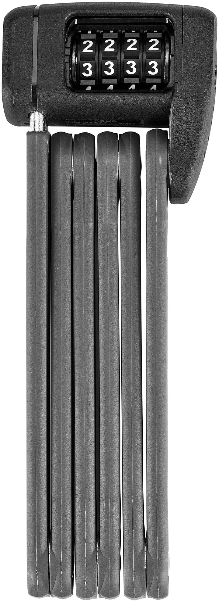 ABUS Faltschloss Bordo Lite 6055C - mit SR-Halterung - Extra-leichtes Zahlenschloss, ideal für Rennr