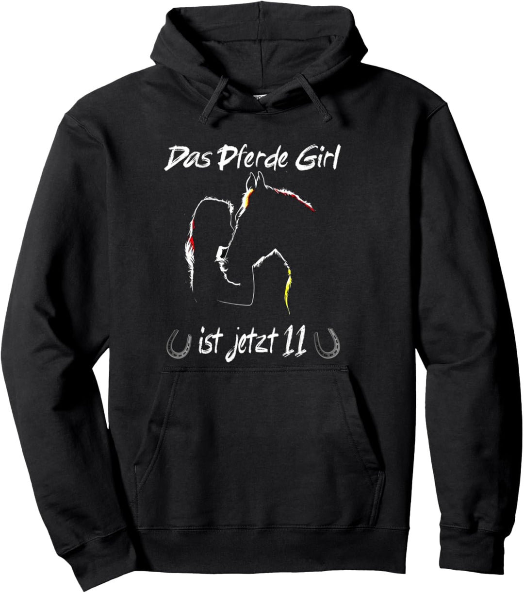 11.Geburtstag Pferde Mädchen Pullover Hoodie