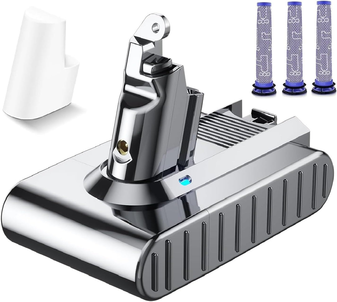 V6 6000mAh Akku für Dyson, Powtree Ersatzakku für Dyson V6 DC62 SV03 Animal Fluffy DC58 SV05 Trigger