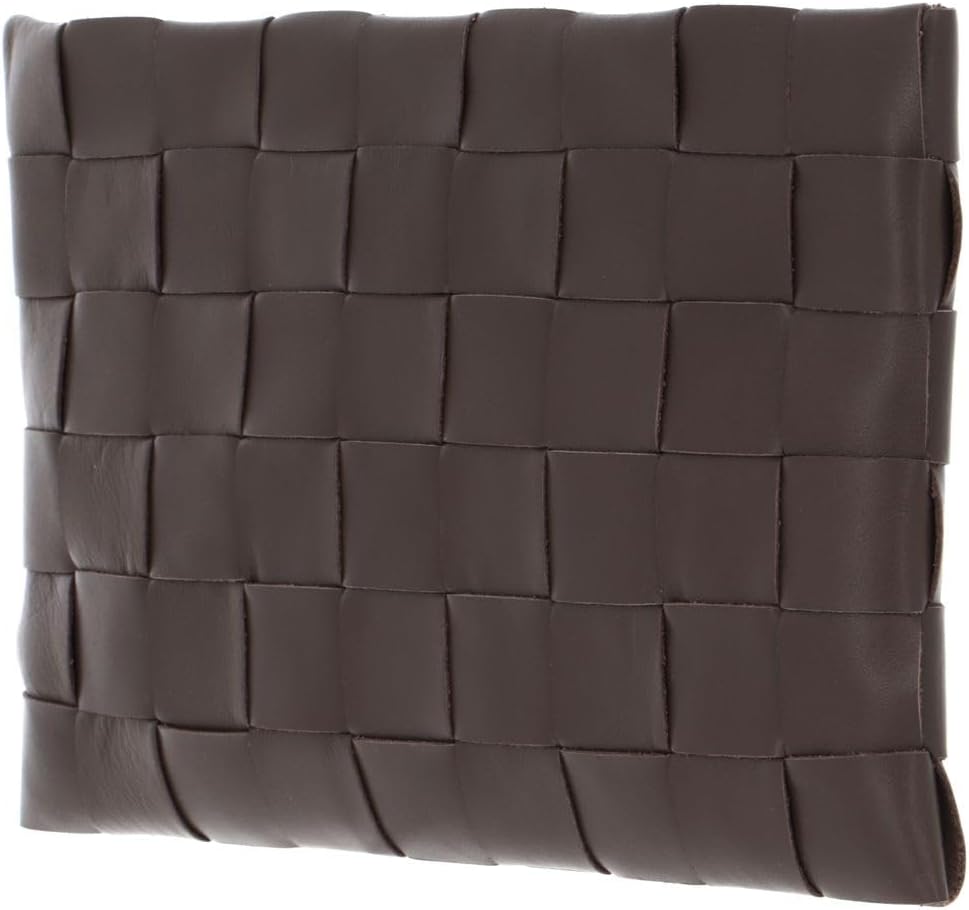 DECADENT Dolores Woven Clutch Mocha