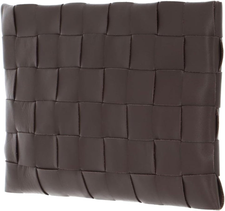 DECADENT Dolores Woven Clutch Mocha