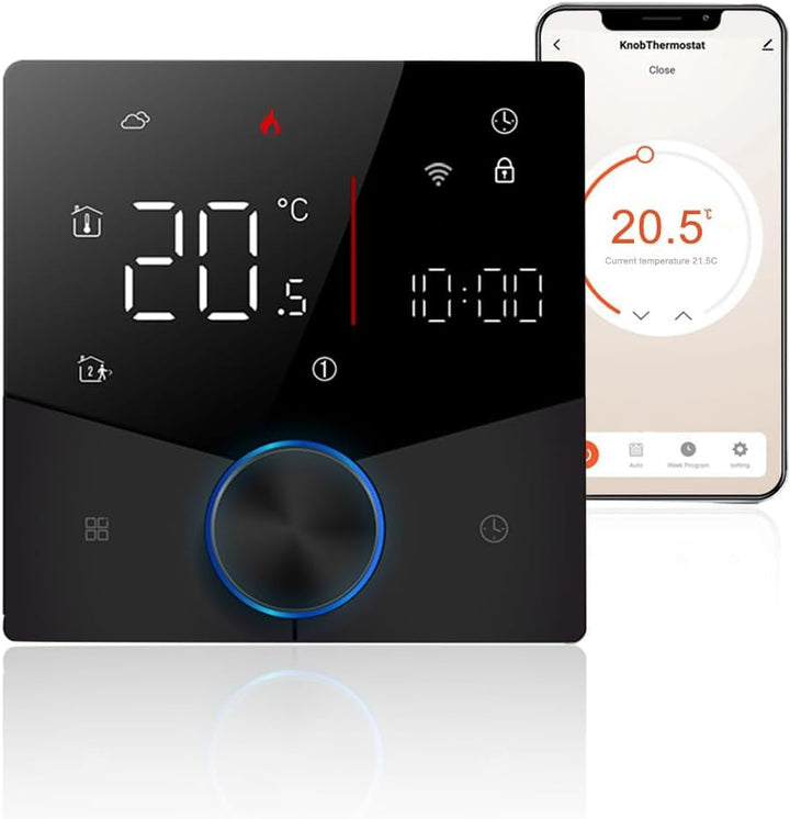 Decdeal WiFi Thermostat für Wasser Fussbodenheizung Und Gas Boiler Steuerung,kompatibel Alexa, Googl