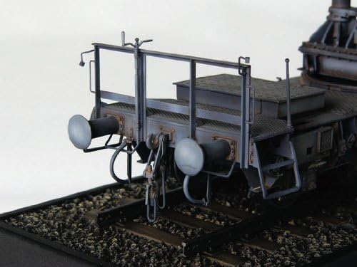 Trumpeter 00209 Modellbausatz Mörser Karl Gerät 040/041 auf Eisenbahn-Transport-Trailer, Mittel