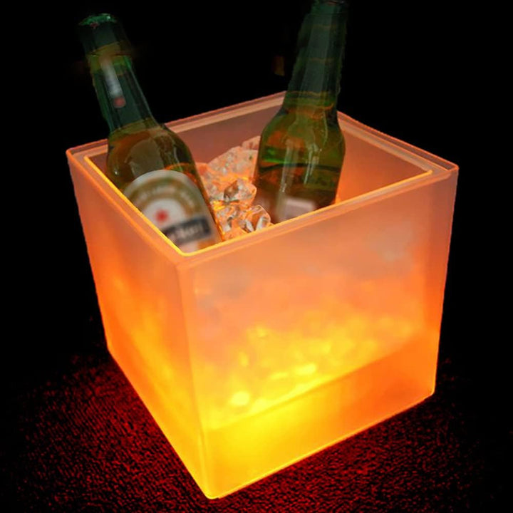 Kavolet LED Ice Bucket 3.5L mit Farbwechsel, Wein- & Sektkühler, wasserdichter Getränkebehälter für