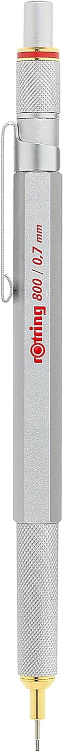 rOtring 800-Druckbleistift | 0,7 mm | Silberfarbener Schaft Silber 0,7mm