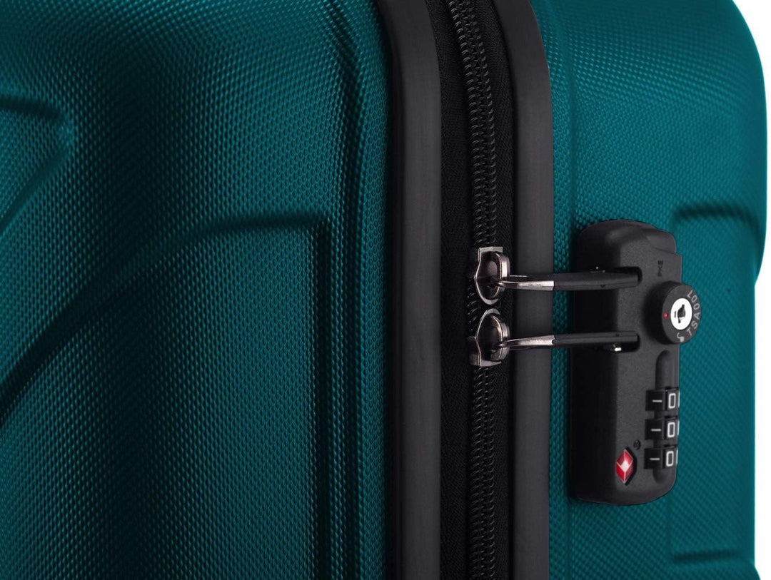 Suitline 3er Koffer-Set Trolley-Set Rollkoffer Hartschalen-Koffer Reisekoffer, TSA, (55 cm, 66 cm, 7