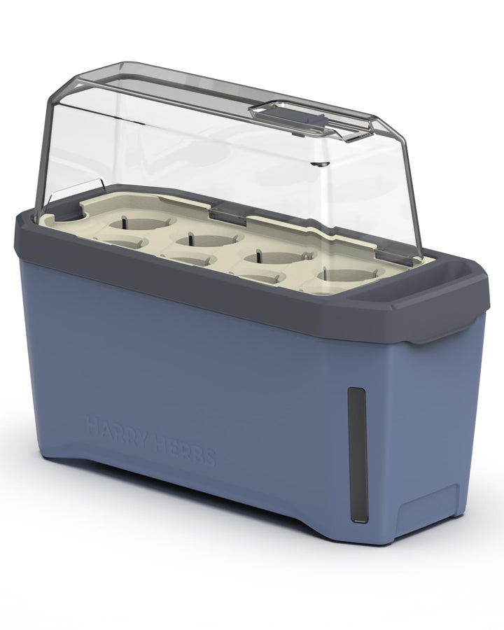 Harry Herbs - 4 in 1 Kräutertopf - Anzucht - Microgreens - Hydroponik - integriertes Wasserreservoir