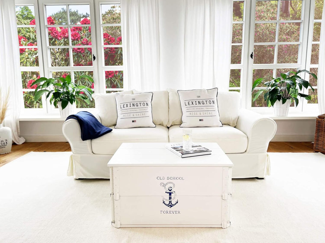 Uncle Joe´s Truhe Old School Couchtisch Truhentisch im Vintage Shabby chic Style aus Massiv-Holz in