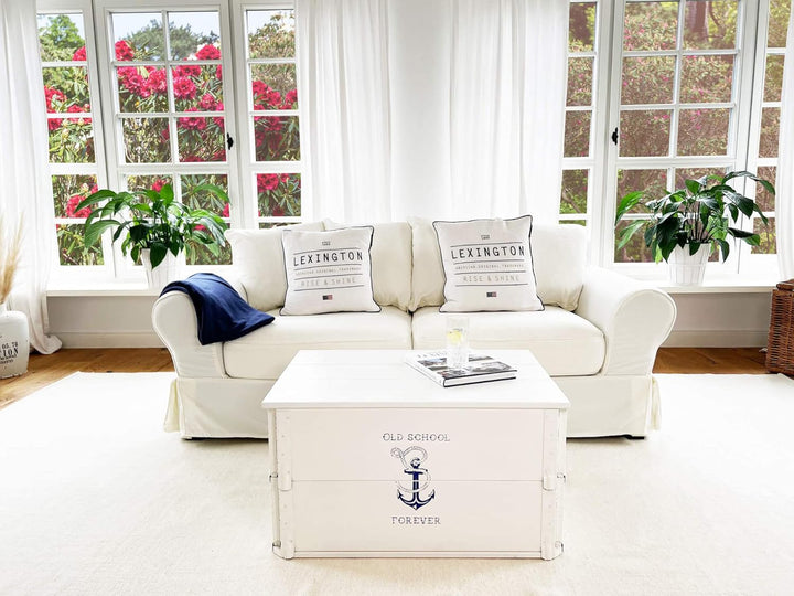 Uncle Joe´s Truhe Old School Couchtisch Truhentisch im Vintage Shabby chic Style aus Massiv-Holz in
