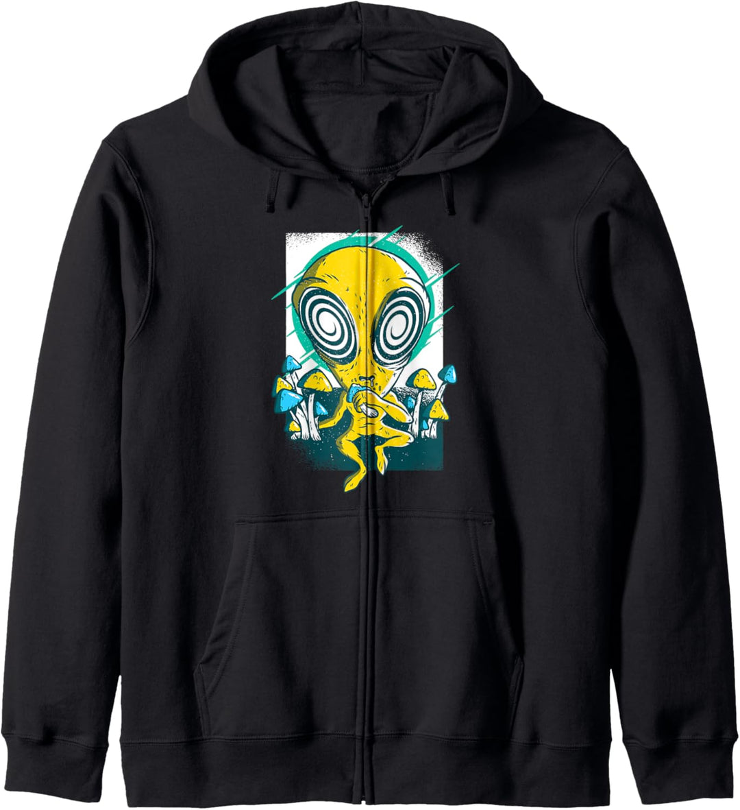Alien Psychedelic Mushrooms UFO Space Design Kapuzenjacke