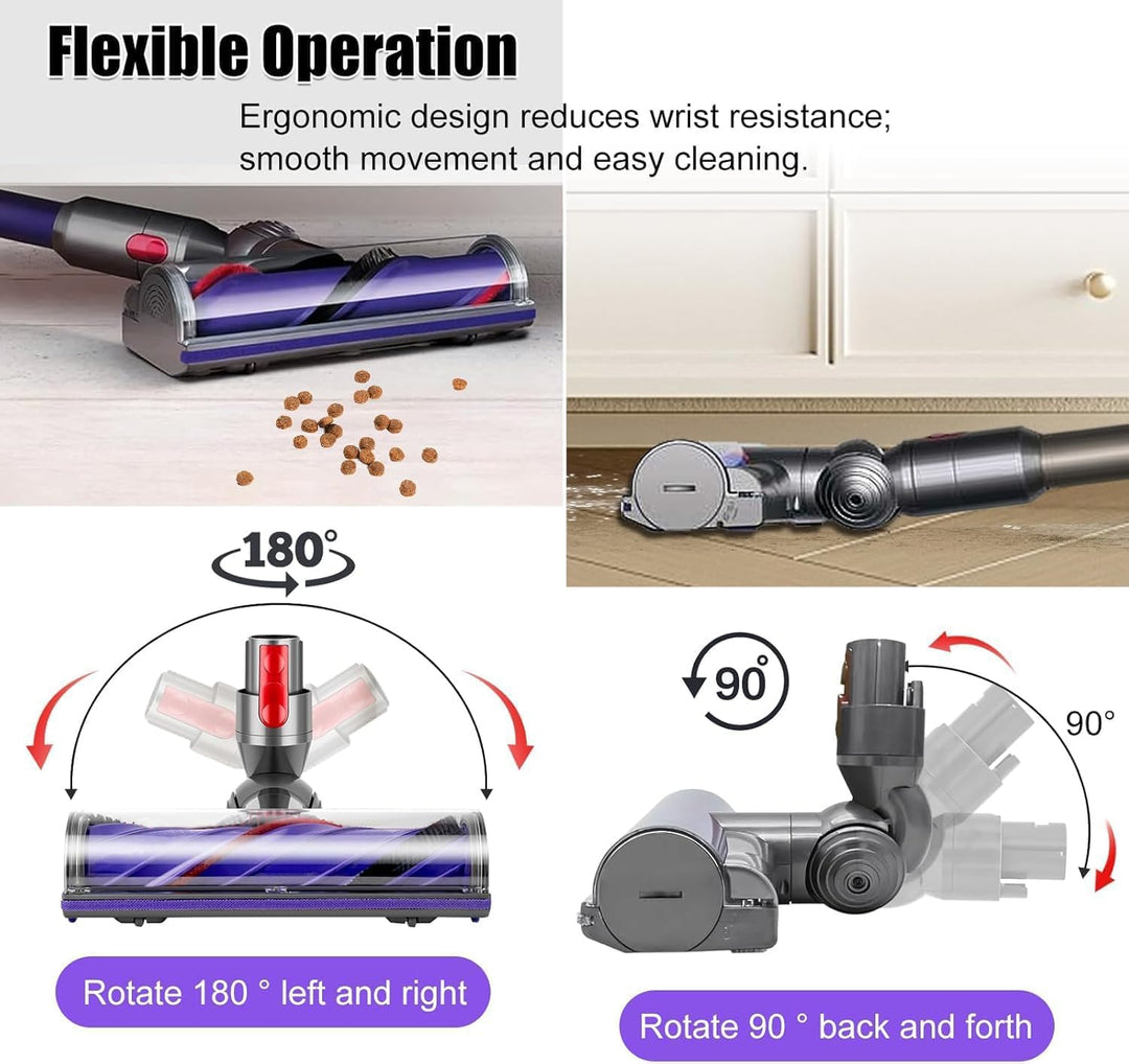 Bürste kompatibel für Dyson V7 V8 V10 V11 V15 Staubsauger Animal Absolute Modelle, Zubehör für Ersat