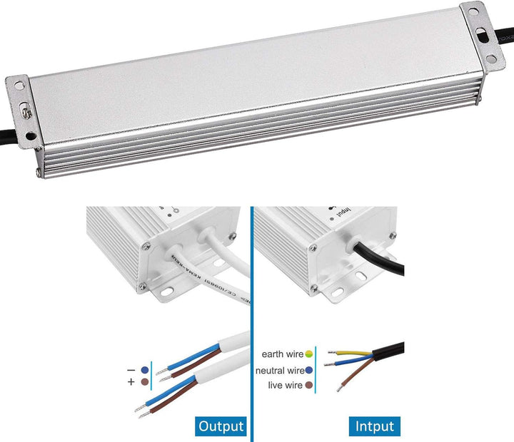 LED Trafo 12V 50W 4,16A IP67,geeignet für LED Stripes und Leuchtmittel,Upgrade Transformator Netztei