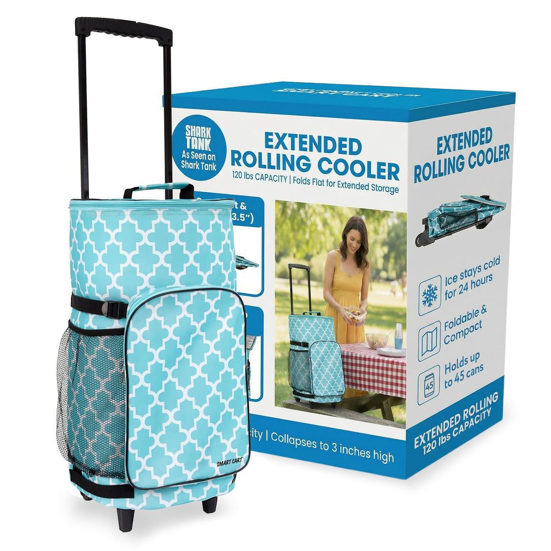 dbest products Ultra Compact Cooler Smart Cart Marokkanische Fliese Extended, Marokkanische Fliese E