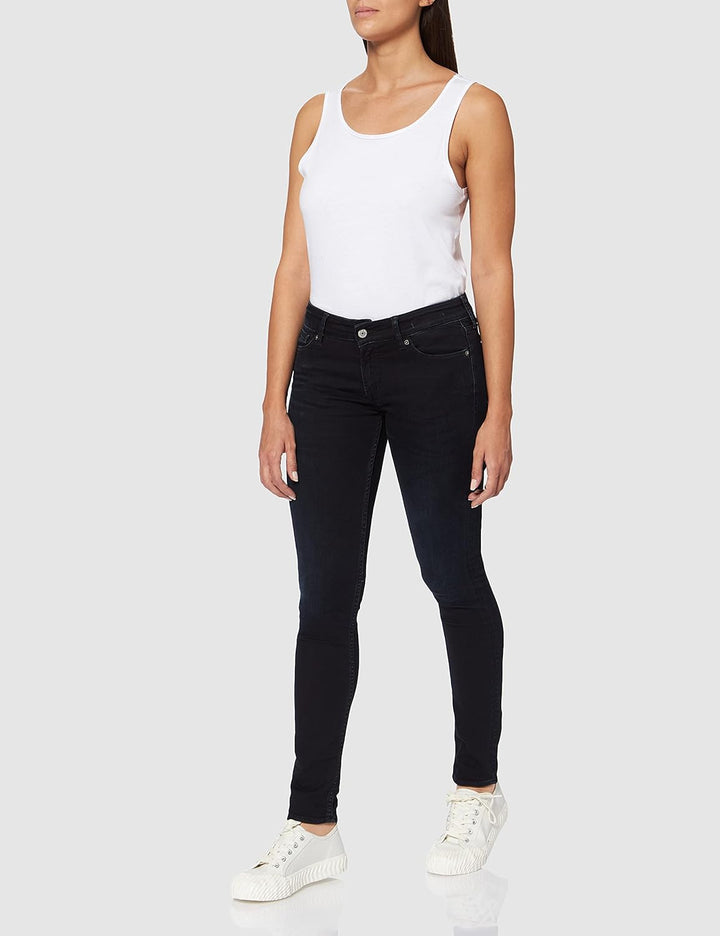 Kings of Indigo Damen Juno Jeans 26W / 32L Blau (Midnight Overdye 3005), 26W / 32L Blau (Midnight Ov