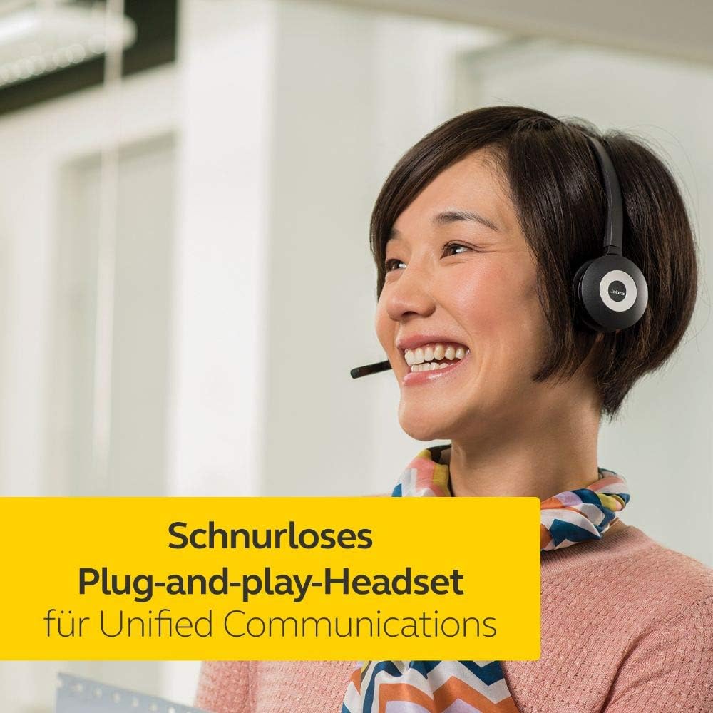 Jabra Pro 930 DUO UC DECT Kabelloses On-Ear Stereo Headset - Unified Communications zertifiziert - m