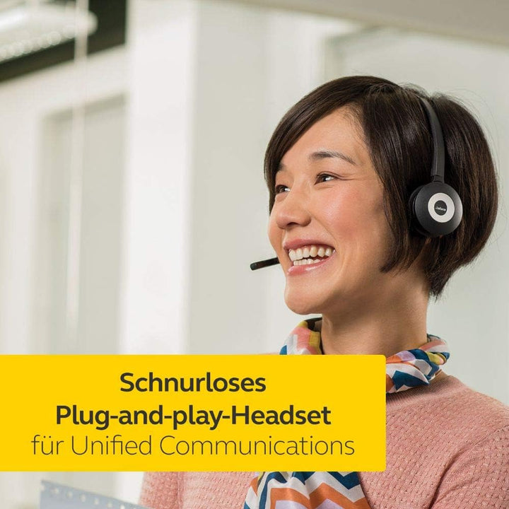 Jabra Pro 930 DUO UC DECT Kabelloses On-Ear Stereo Headset - Unified Communications zertifiziert - m