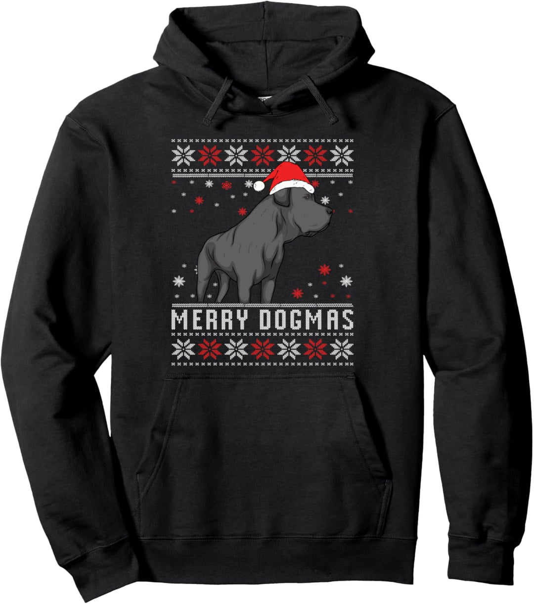 Merry Dogmas Cane Corso Weihnachten ugly christmas Pullover Hoodie