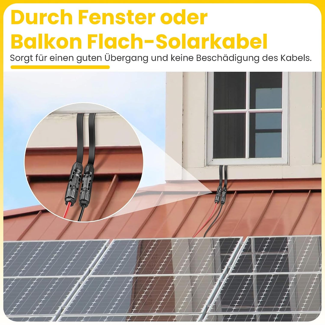 Offgridtec Anderson-zu-Anderson Flachkabel 4 mm², Superflaches Verbindungskabel mit hochwertigen And