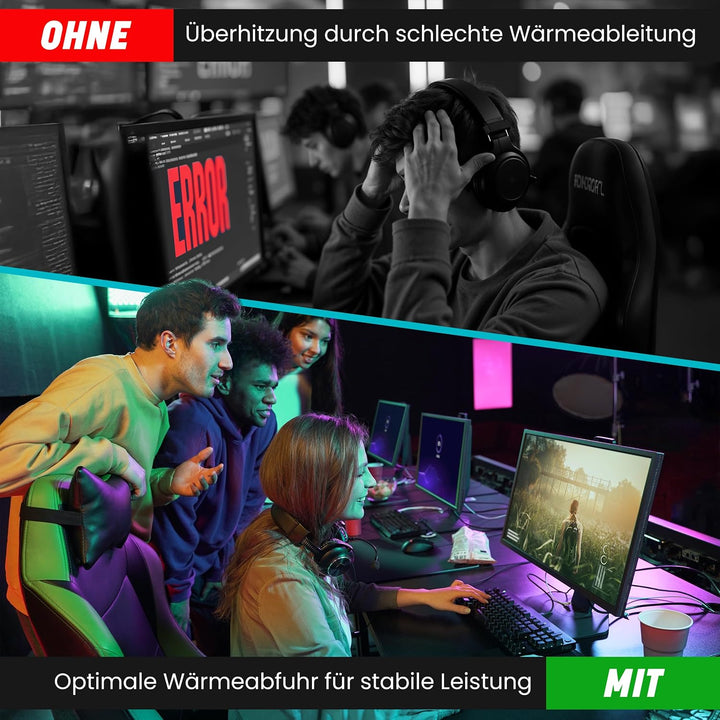 kogu® 4g Gamer Performance Wärmeleitpaste mit Spachtel für alle Prozessoren und Spielekonsolen (CPU,