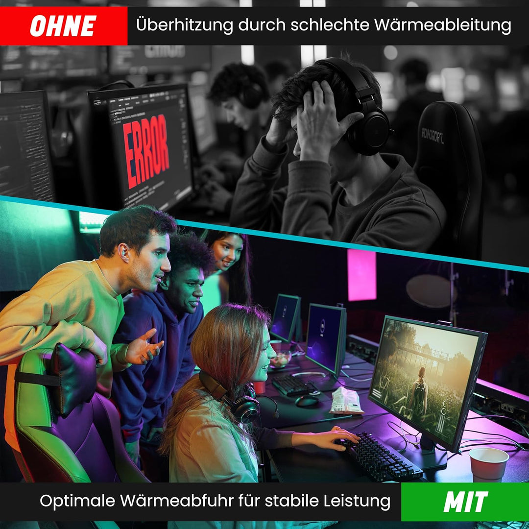 kogu® 4g Gamer Performance Wärmeleitpaste mit Spachtel für alle Prozessoren und Spielekonsolen (CPU,