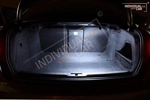 INDIVIDUALise your CAR Innenraumbeleuchtung SET für A4 B8 Limousine (Pure-White) Reinweiss, Pure-Whi
