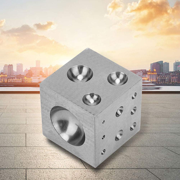 Durable Jewelry Dapping Block, Metal Dapping Block, 50MM 1,97 Zoll Hobbyisten, Juweliere für Schmuck