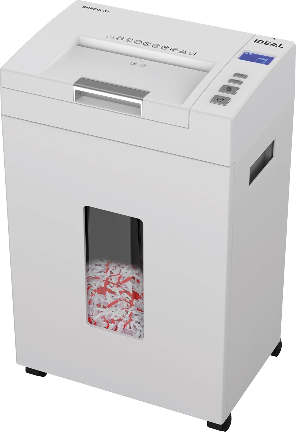 Autofeed Aktenvernichter IDEAL Shredcat 8292, 200 Blatt Papierstapel mit automatischem Einzug schred