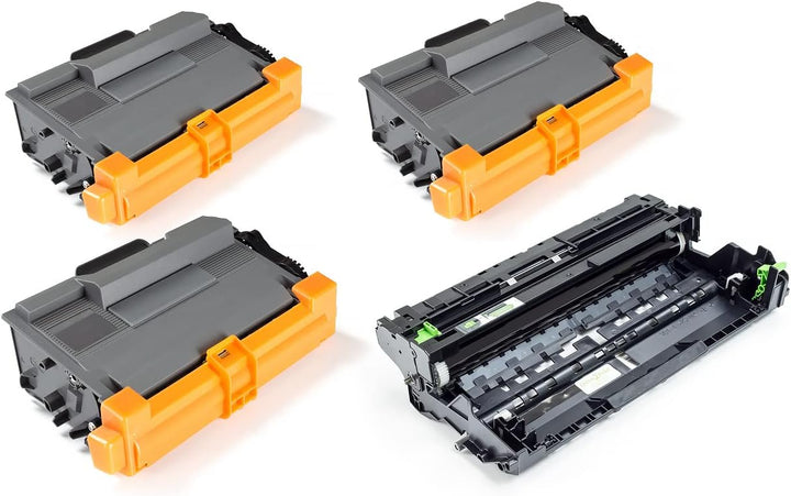 Green2Print 3X Toner, 1x Trommel 3X 8000, 1x 50000 Seiten ersetzt Brother DR-3400, TN-3480 passend f