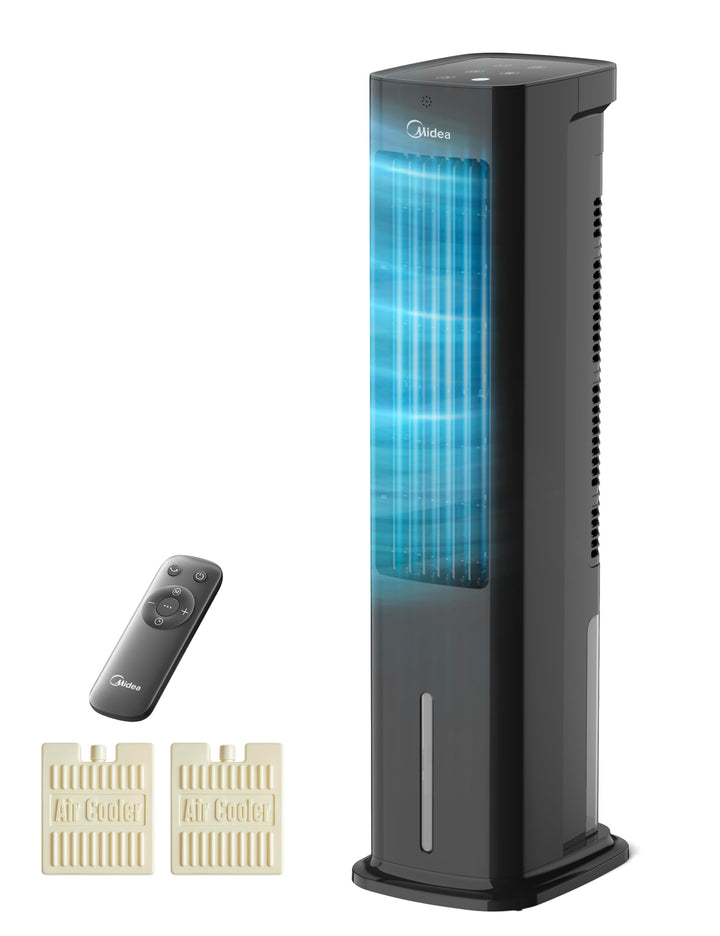 Midea Silent Air Cooler Pro 4-in-1 Mobile Klimaanlage Leiser:Luftkühler,Turmgebläse,Luftbefeuchter u
