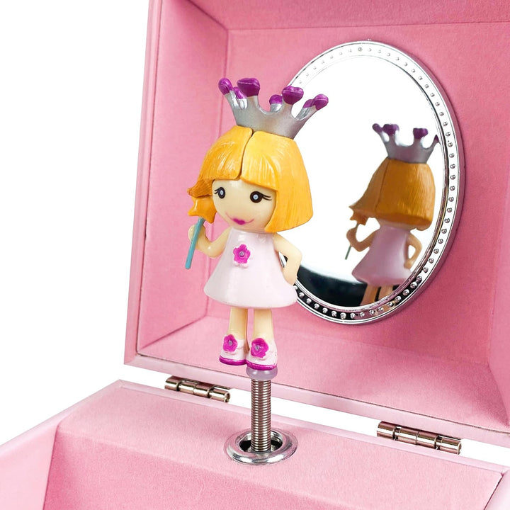 Trousselier 6260205 Musikspieldose für Kinder, Prinzessin, Schmuckschatulle mit ausziehbarer Schubla