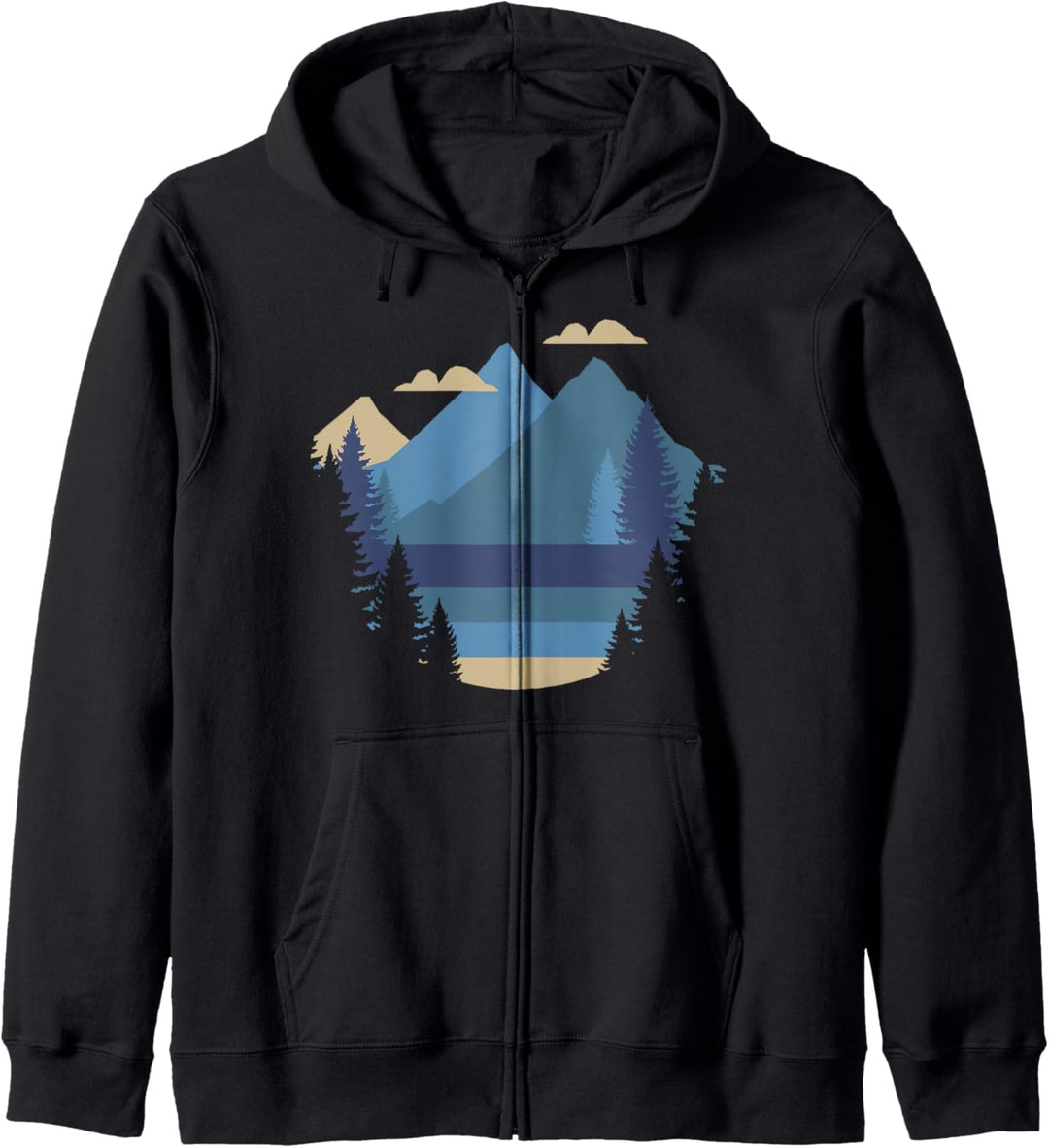 Trendy Mountainside Cut Out Kapuzenjacke