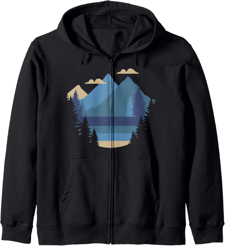 Trendy Mountainside Cut Out Kapuzenjacke
