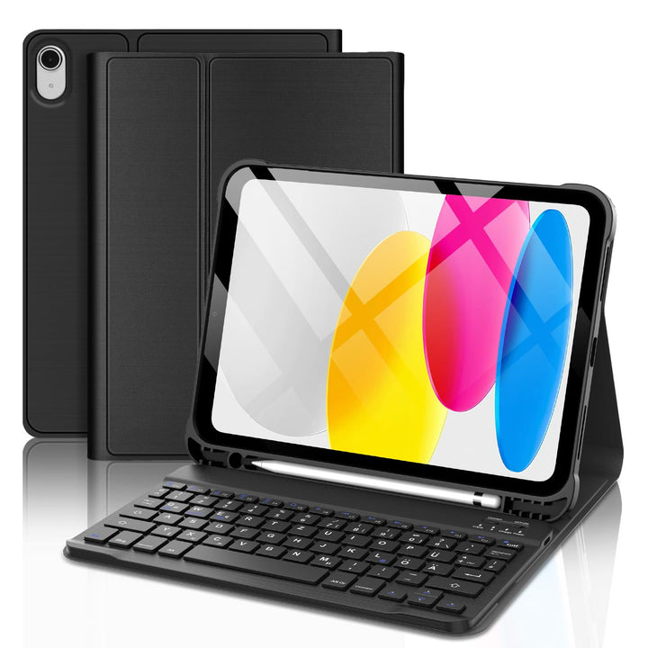 WINCHKING Tastatur Hülle für iPad A16 11th/10th Generation (11"/10.9") | Abnehmbar Hülle mit Stiftha
