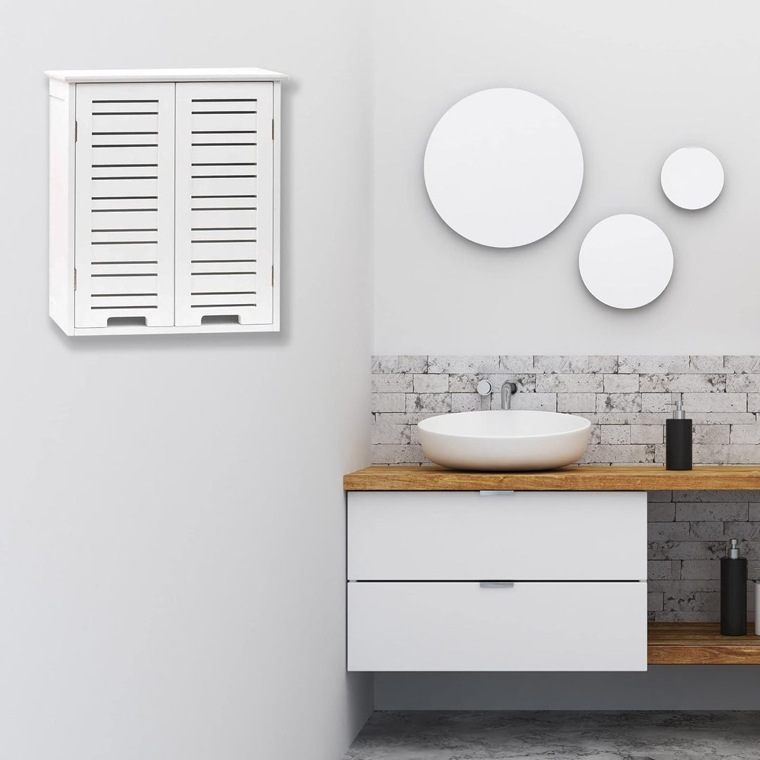Tendance Bathroom Wall Cabinet - 2 Doors - White