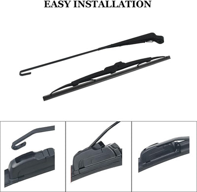 12V Elektro UTV Scheibenwischer Scheibenwischermotor Kit für Polaris Ranger RZR 900 1000 Can Am