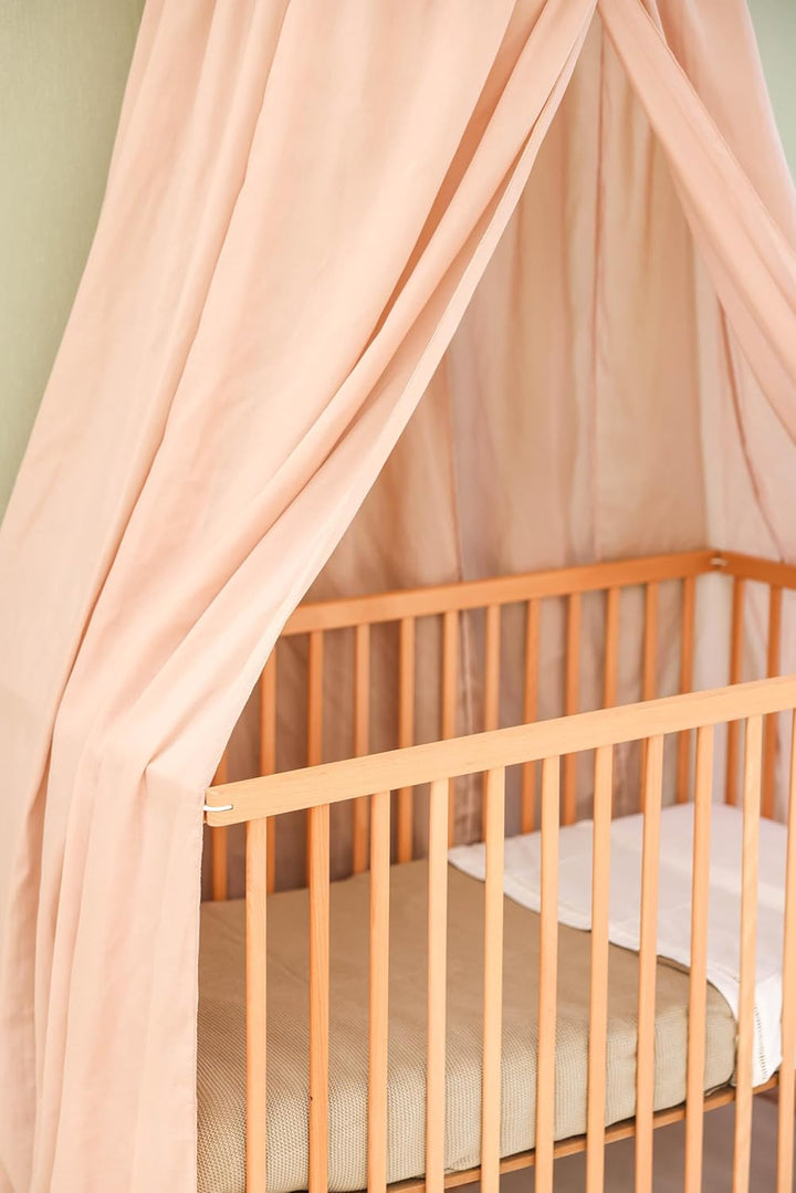 Nougat Baldachin für Kinderzimmer | Hängender Betthimmel für Babybett | Moskitonetz für Stubenwagen