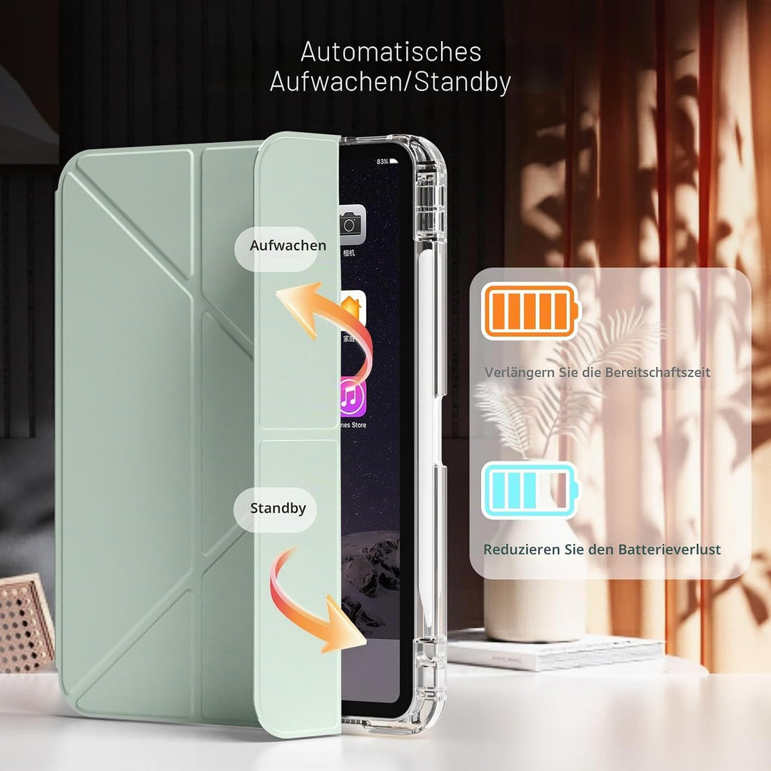 Hülle für iPad 11. Generation (A16) 11 Zoll 2025, iPad 10. Generation 10,9 Zoll 2022 mit Stifthalter