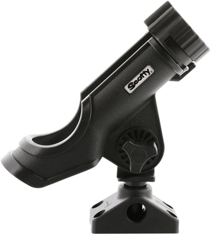 Scotty Quad Powerlock Rutenhalter mit 241 Seiten-/Deckhalterung, Schwarz