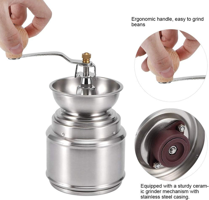 Manuelle Kaffeemühle Kaffeebohnenmühle Kaffee Kakao Pfeffermühle Spice Tragbare Mühle Kaffeebohnen N