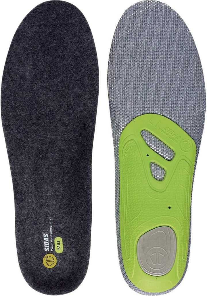 Sidas 3 Feet Merino Mid Einlegesohle Grau XXL, Grau XXL