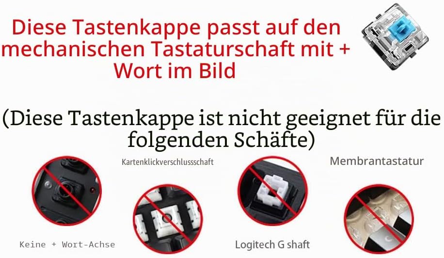 Noel GMK Tastenkappen, MOLGRIA PBT Cherry Profile Dye Sublimation Tastenkappen mit UK, DE, IT, FR, E