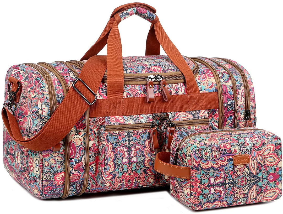BAOSHA Mehrfarbig Frauen Reisetaschen Reise Duffel Weekender Bag Sporttasche für Damen Carry on Schl