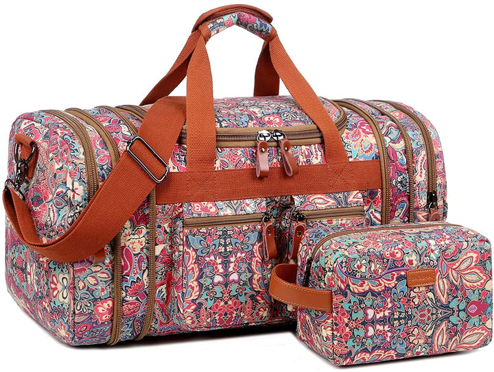 BAOSHA Mehrfarbig Frauen Reisetaschen Reise Duffel Weekender Bag Sporttasche für Damen Carry on Schl